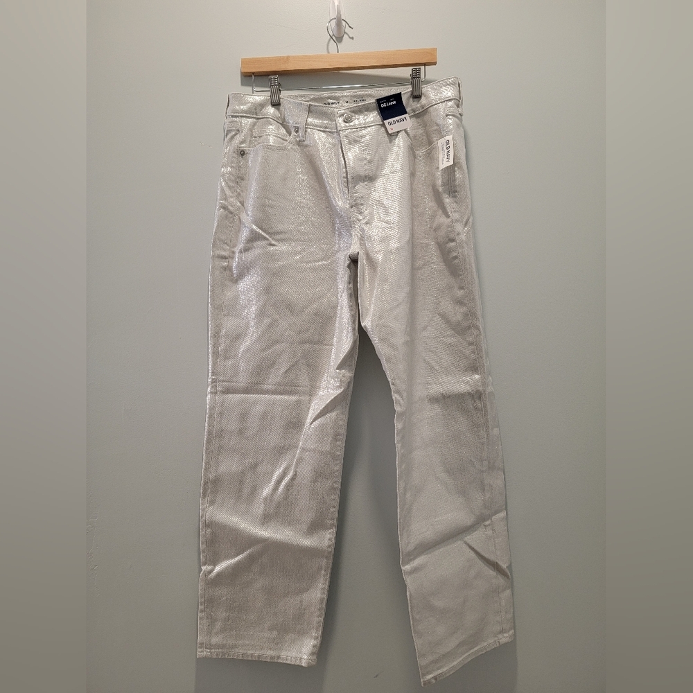 Old Navy Metallic Boyfriend Jeans
